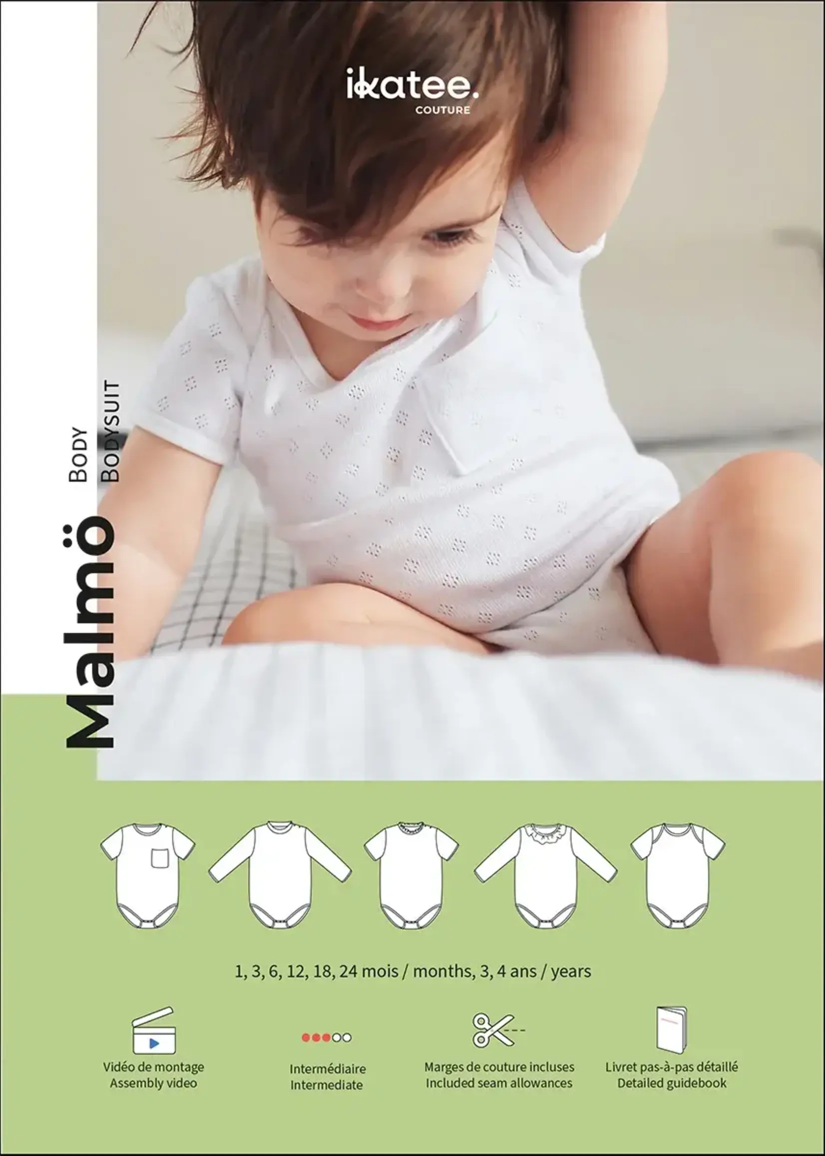 Ikatee ° Naaipatroon - Ikatee - Malmö - Body (1m - 4 jaar)