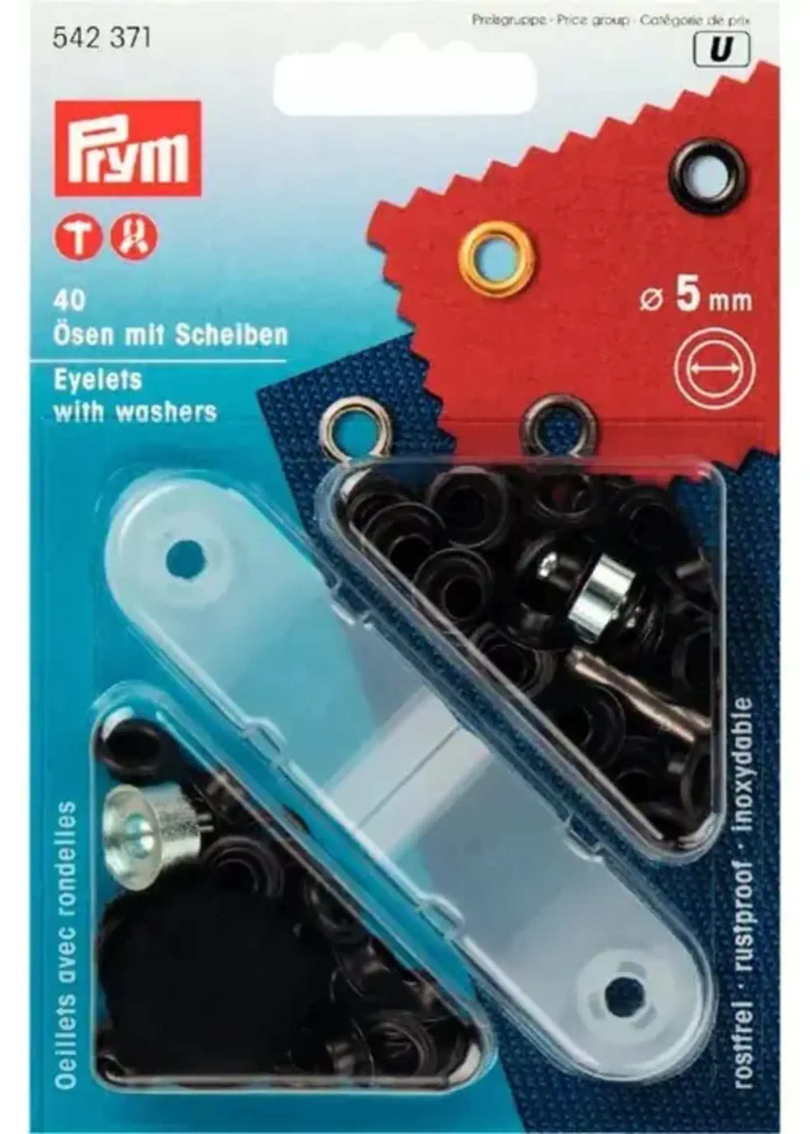 Prym ° Ringen met schijven - Prym - 5MM brons (donker)
