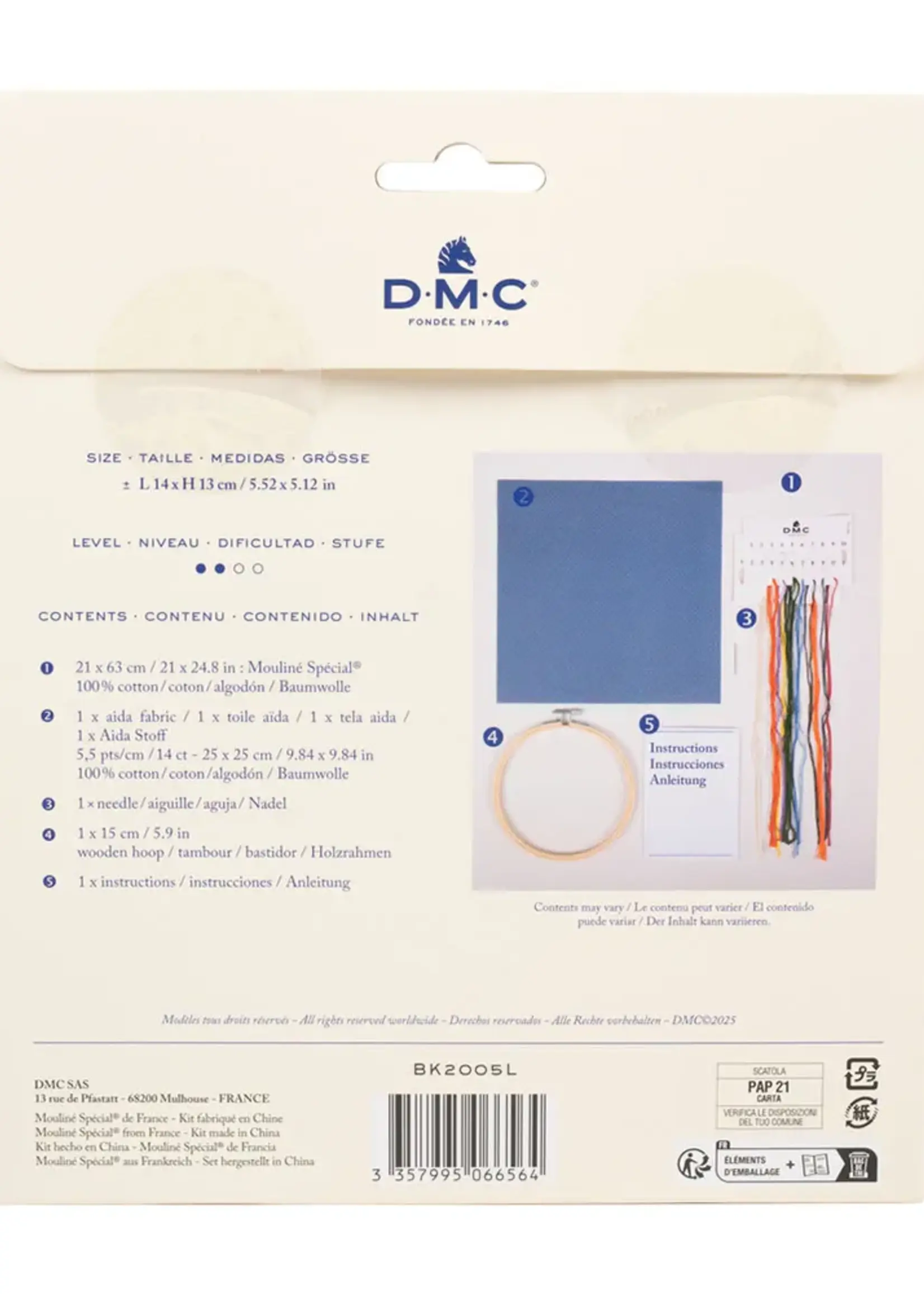 dmc ° DMC Kruissteekkit - Oranje Bus (15 cm)
