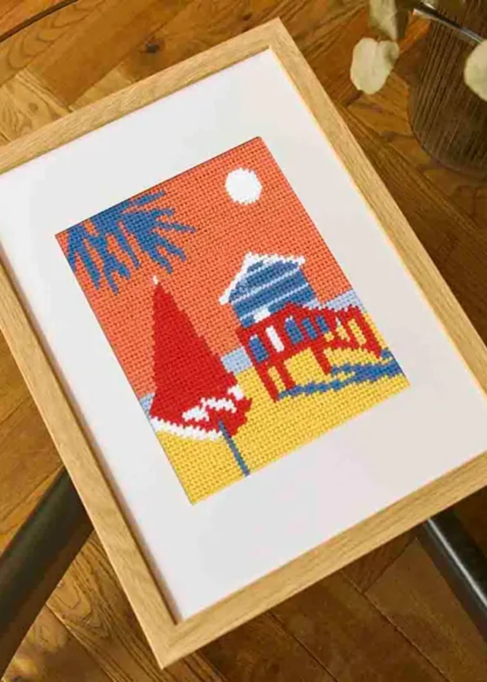 dmc ° DMC Tapestry Borduurkit - Beach House (12x15 cm)