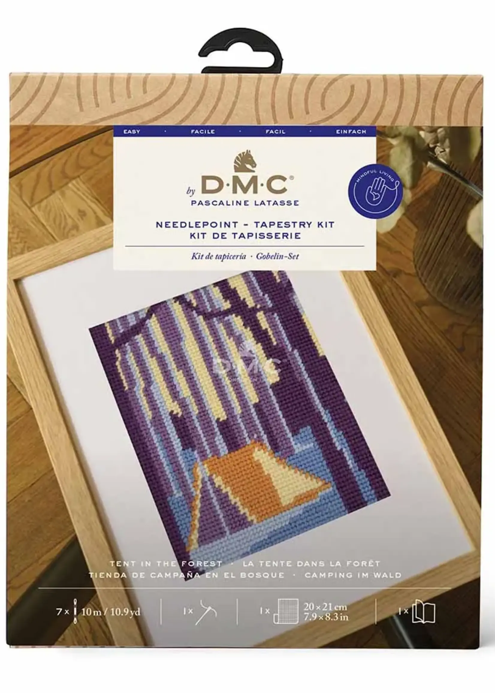 dmc ° DMC Tapestry Borduurkit - Tent in Forest (12x15 cm)
