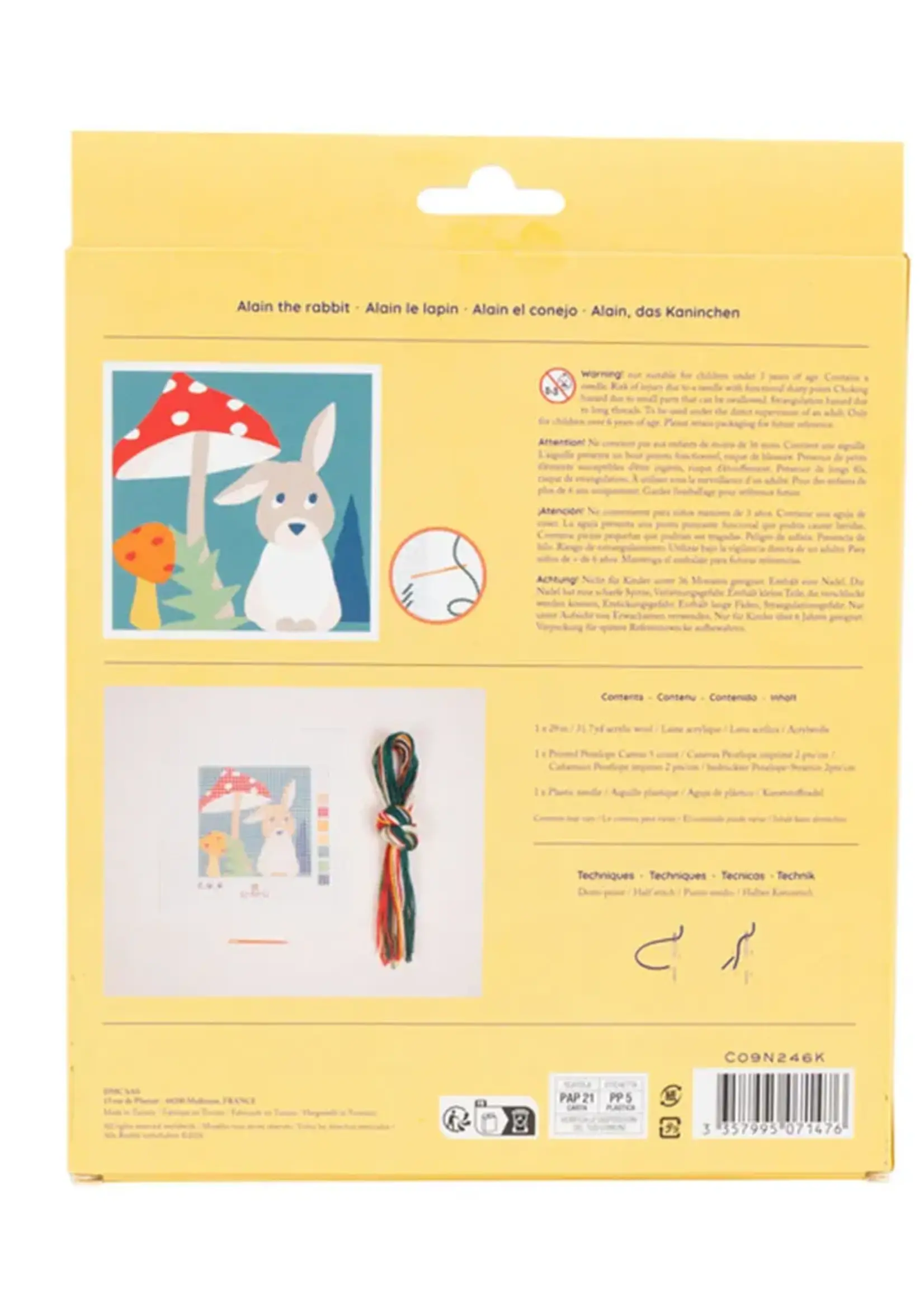 dmc ° DMC Kids Kit Tapestry Borduurkit - Alain Het Konijn (15x15 cm)