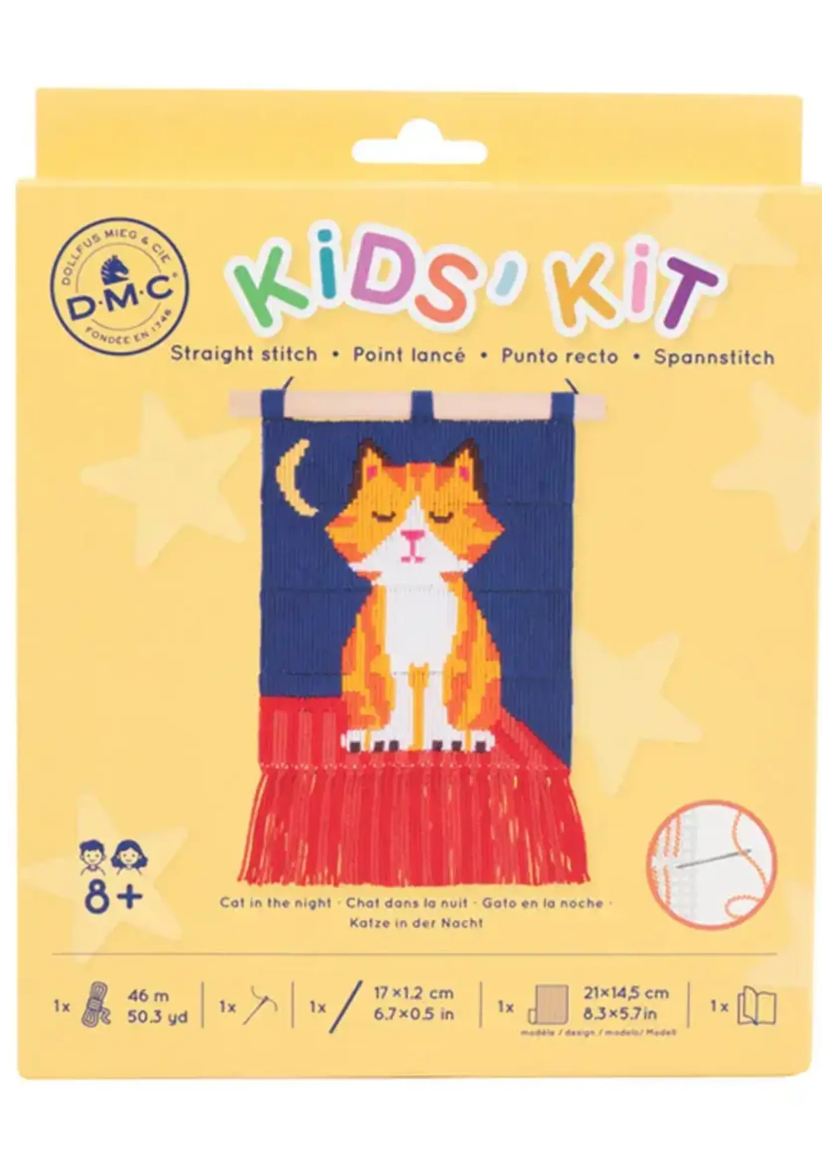 dmc ° DMC Kids Kit Tapestry Kit Wandhanger - Poes (18x24,5 cm)