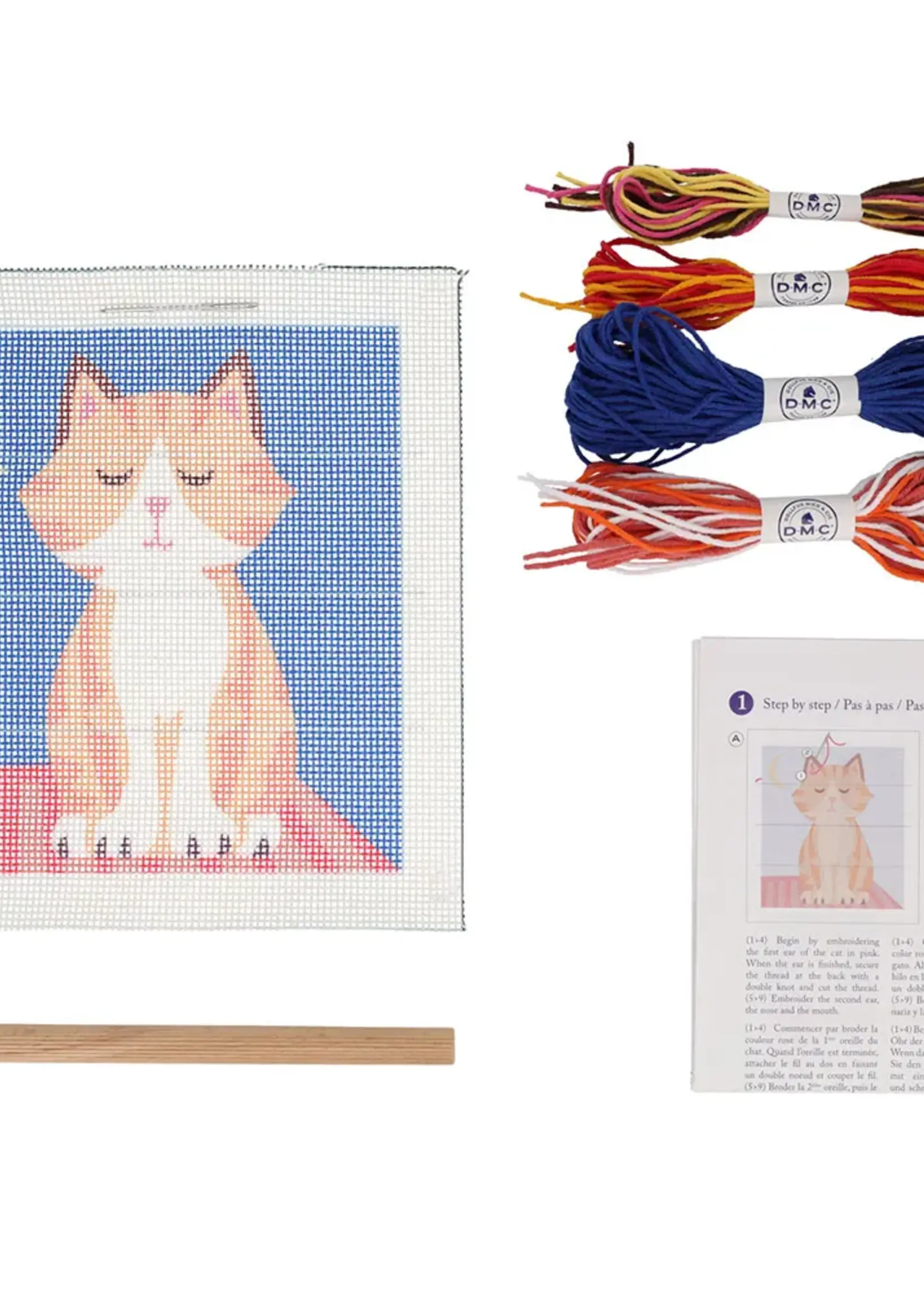 dmc ° DMC Kids Kit Tapestry Kit Wandhanger - Poes (18x24,5 cm)