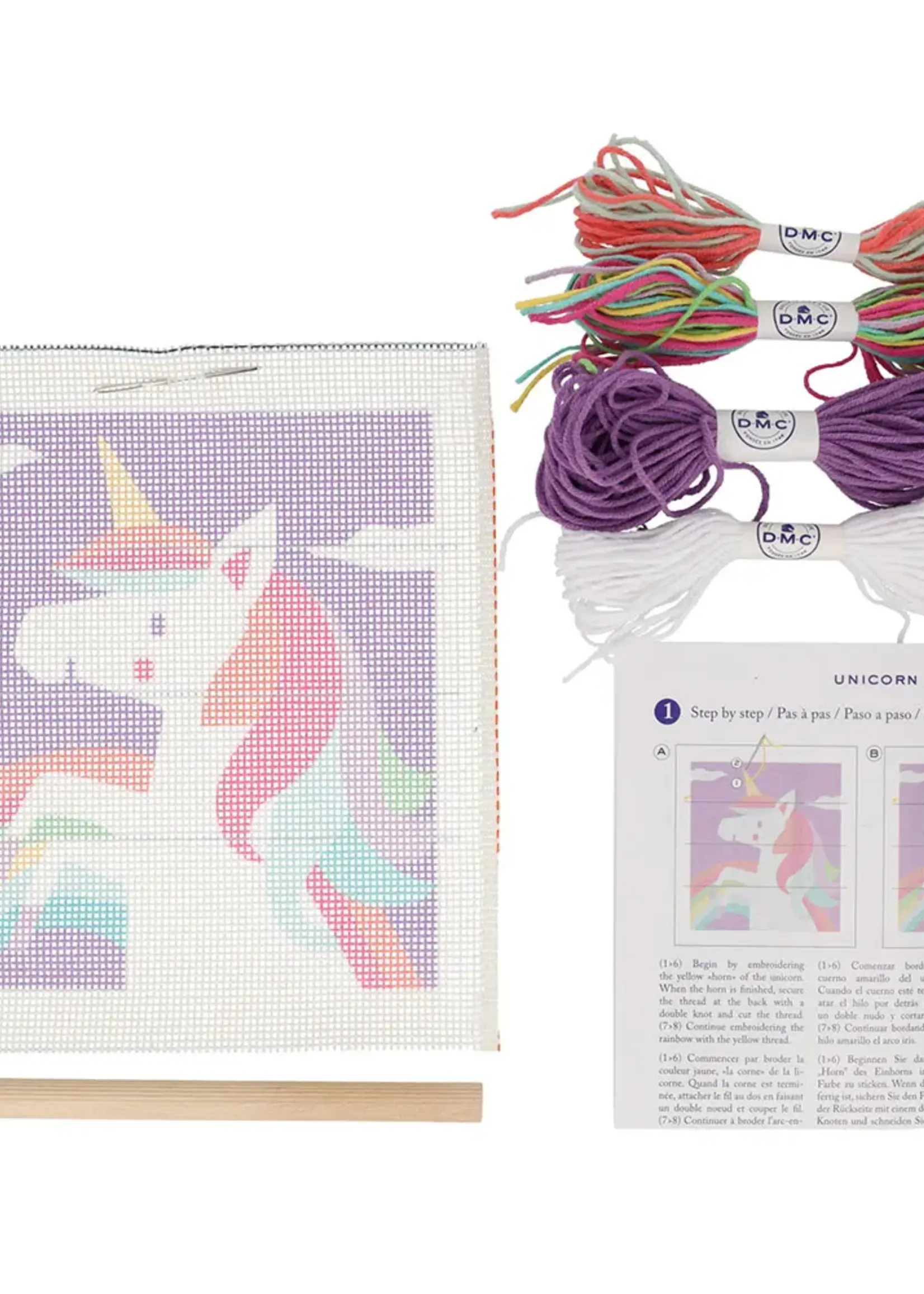dmc ° DMC Kids Kit Tapestry Kit Wandhanger - Unicorn (18x24,5 cm)