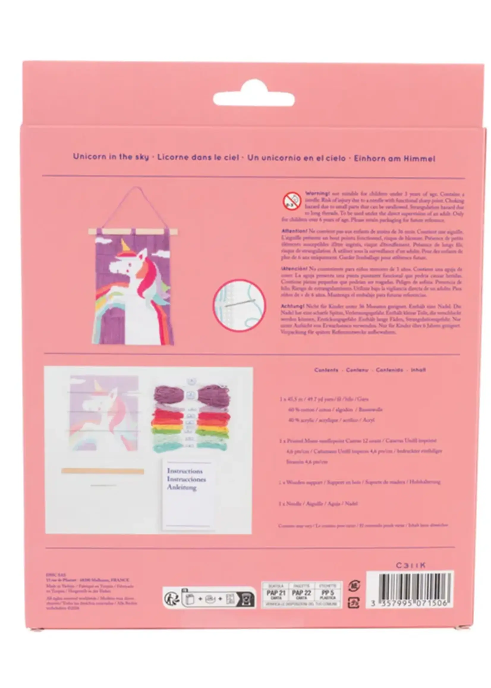 dmc ° DMC Kids Kit Tapestry Kit Wandhanger - Unicorn (18x24,5 cm)