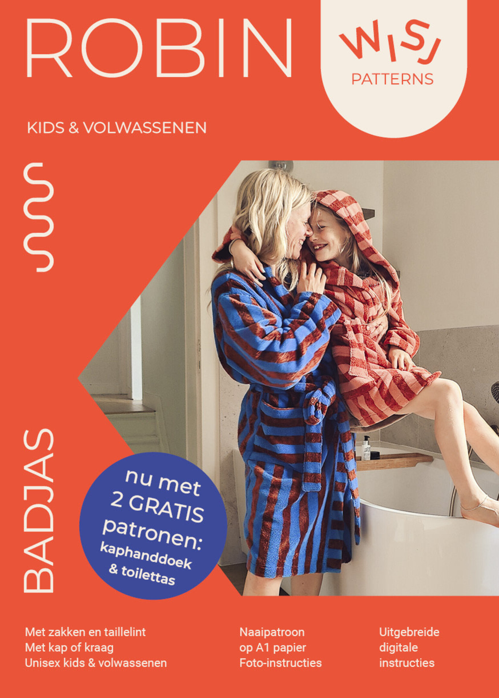 WISJ ° Naaipatroon - WISJ - Robin Badjas (kinderen & volwassenen)