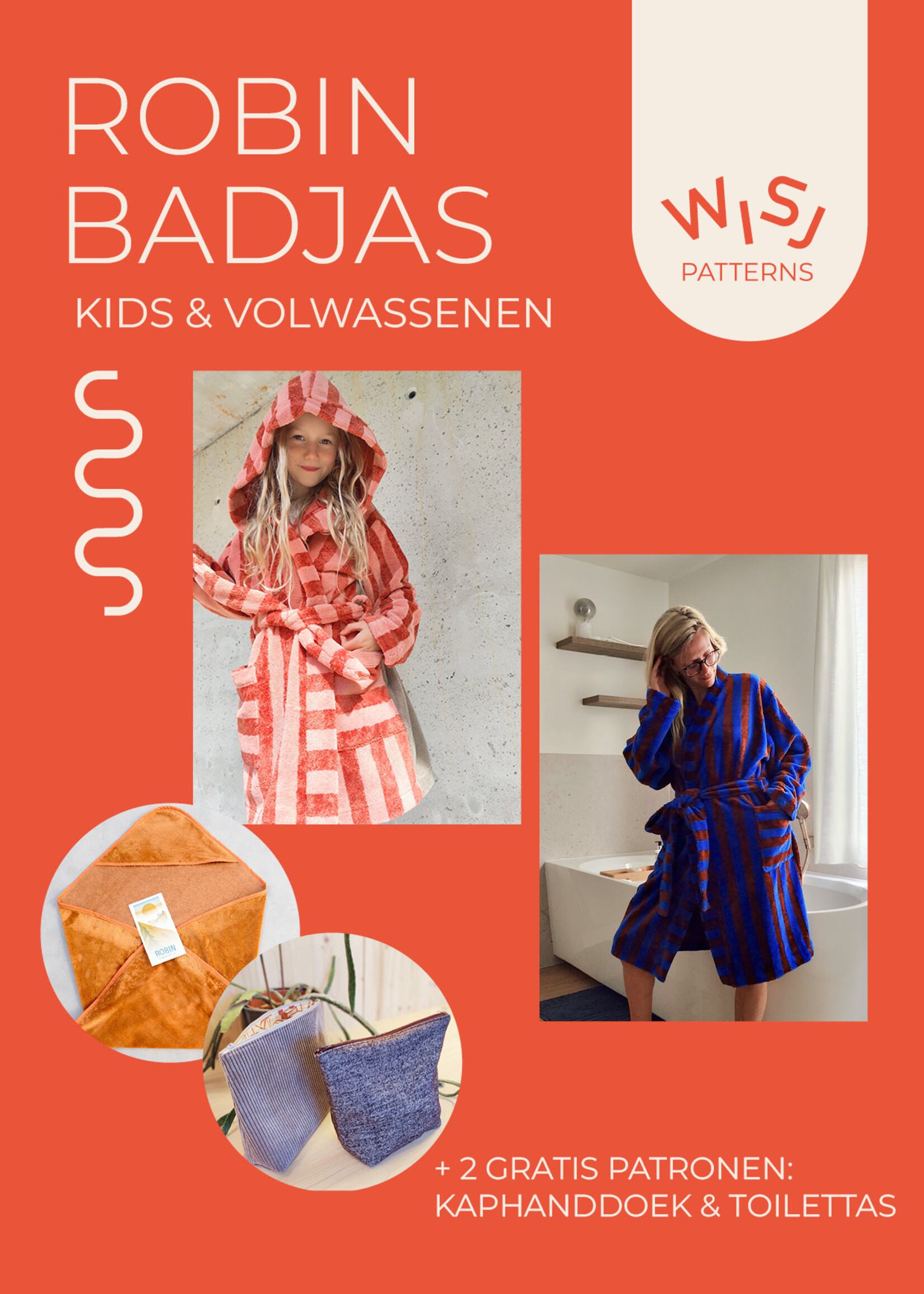 WISJ ° Naaipatroon - WISJ - Robin Badjas (kinderen & volwassenen)