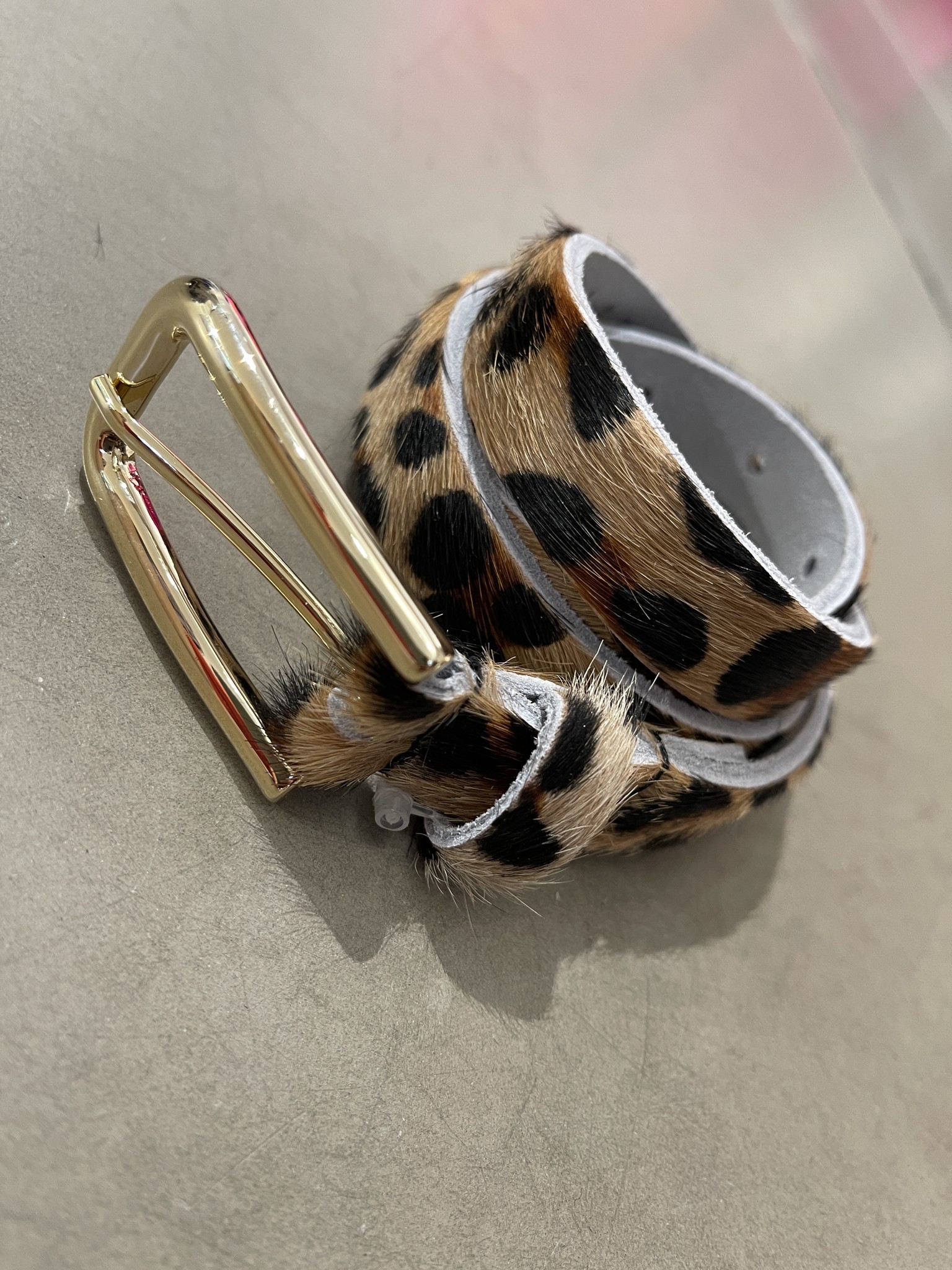 Leopard 2024 print belt