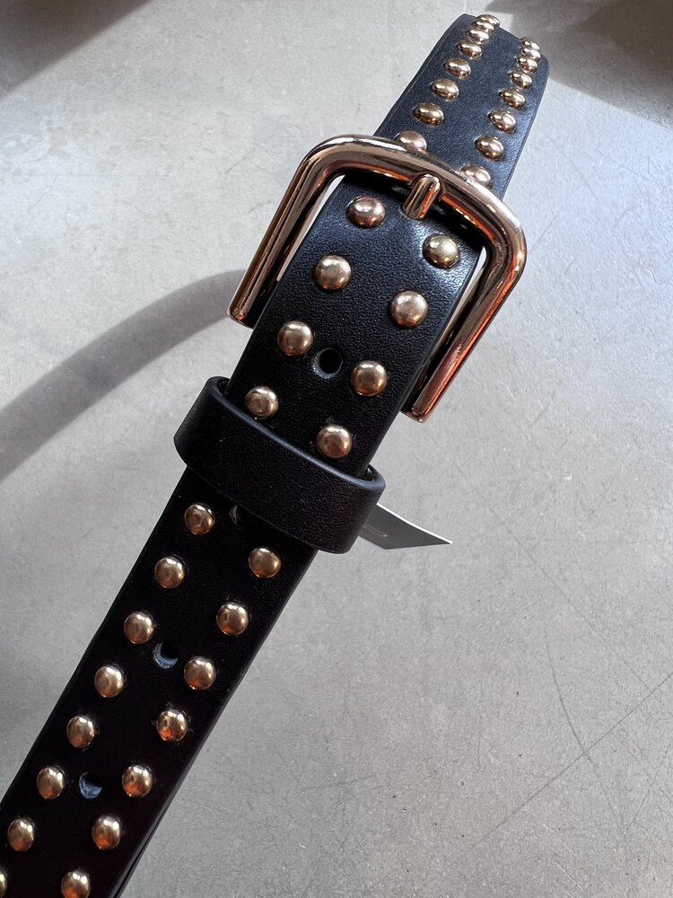 Elvy Studs Belt Woman Black/Gold
