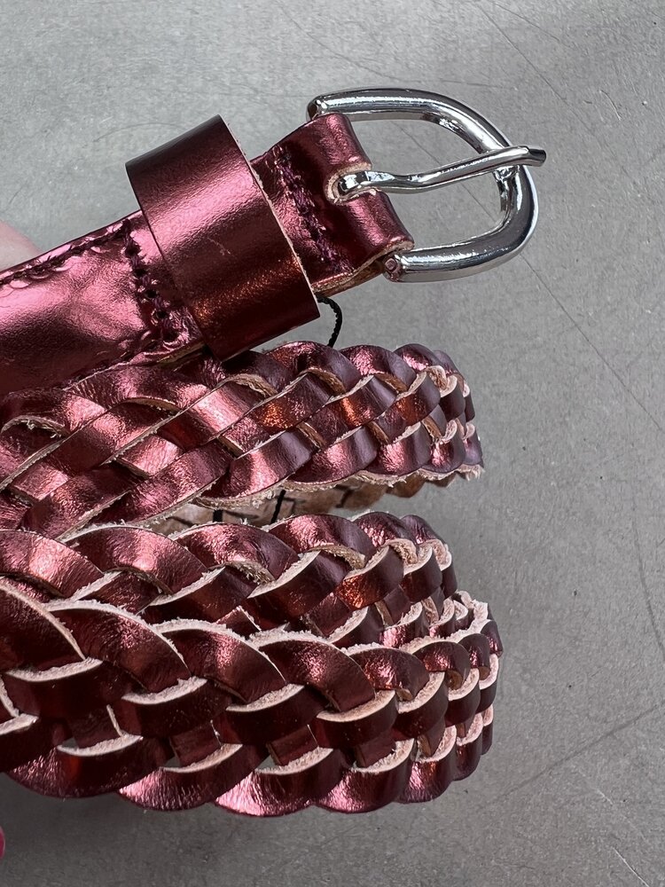 Elvy Braided Belt Woman Copper