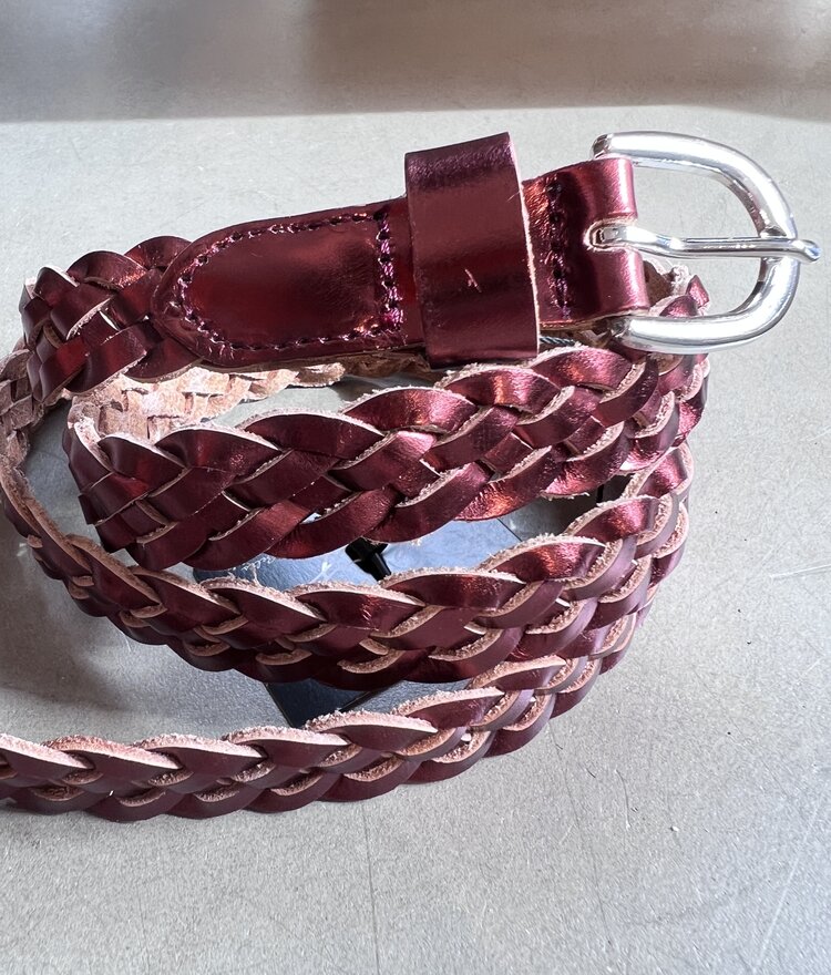 Elvy Braided Belt Woman Copper
