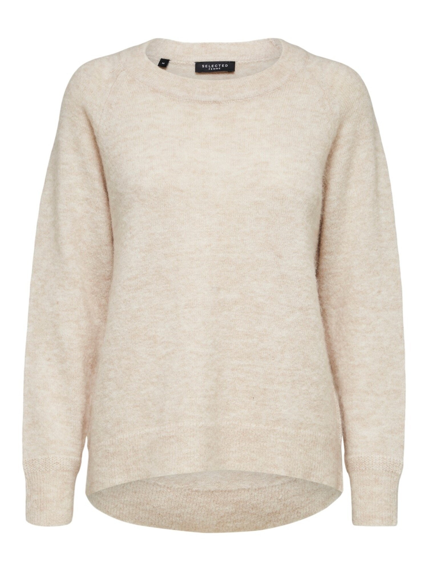 Lulu LS Knit O-Neck Birch/ Melange - Just be Jolie