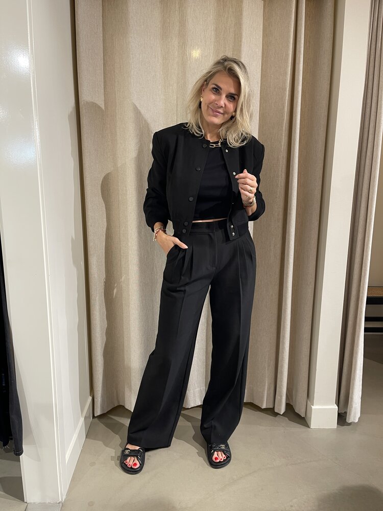 Co'Couture VolaCC Long Pleat Pant Black