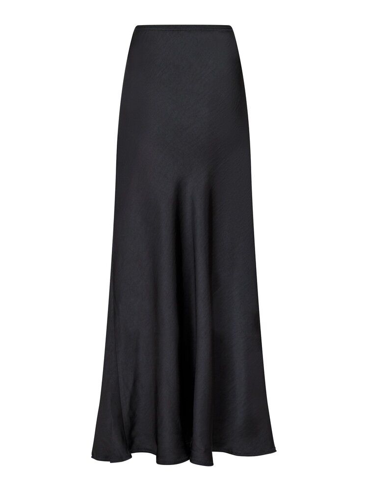 Neo Noir Vicky Heavy Sateen Skirt Black