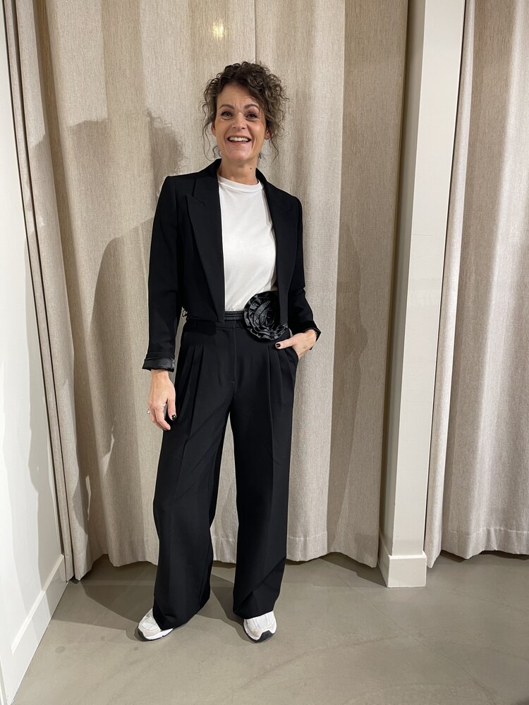 Co'Couture VolaCC Long Pleat Pant Black