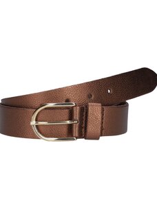 Elvy Metallic Bubble Belt Copper
