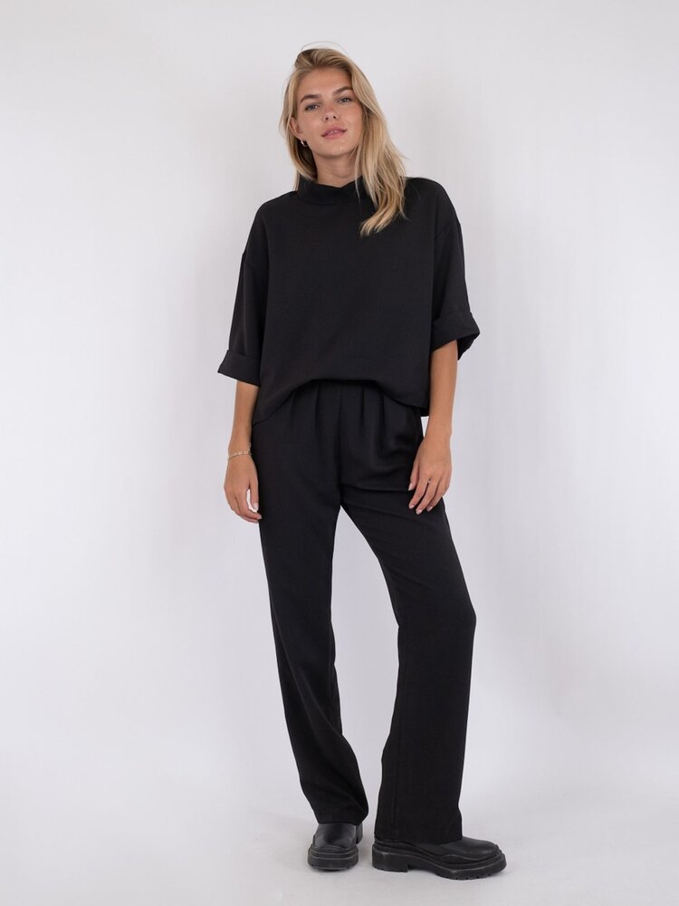 Neo Noir Arlo Crepe Jumpsuit Black