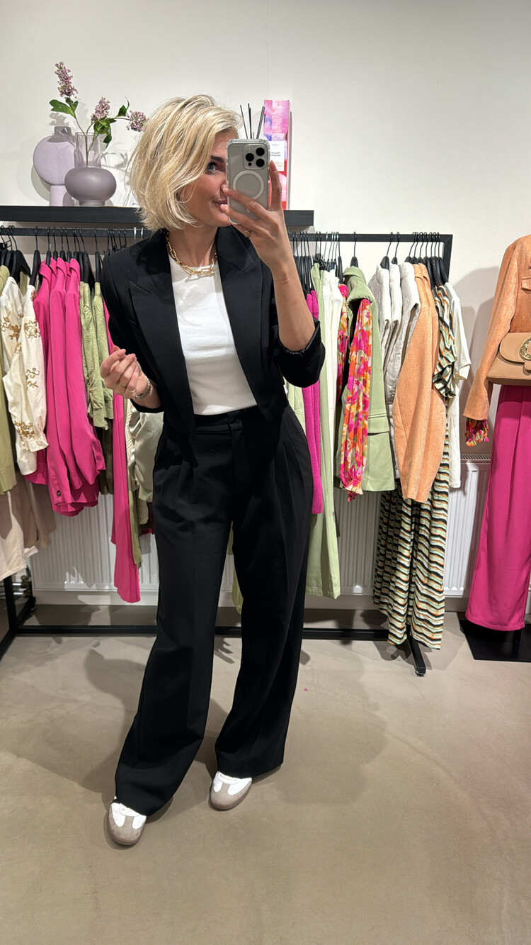 Co'Couture VolaCC Long Pleat Pant Black