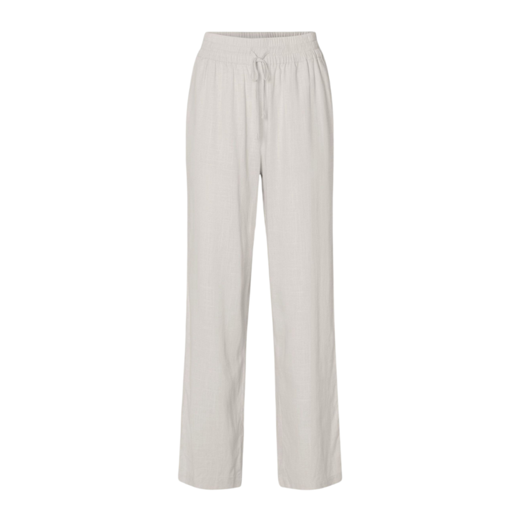 Selected Femme Viva Gulia HW Long Linen Pants Noos Sandshell