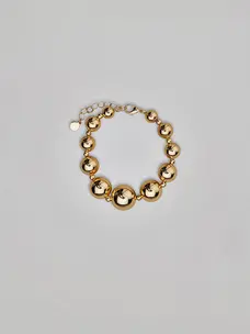 Bow19 Bead Bracelet Gold