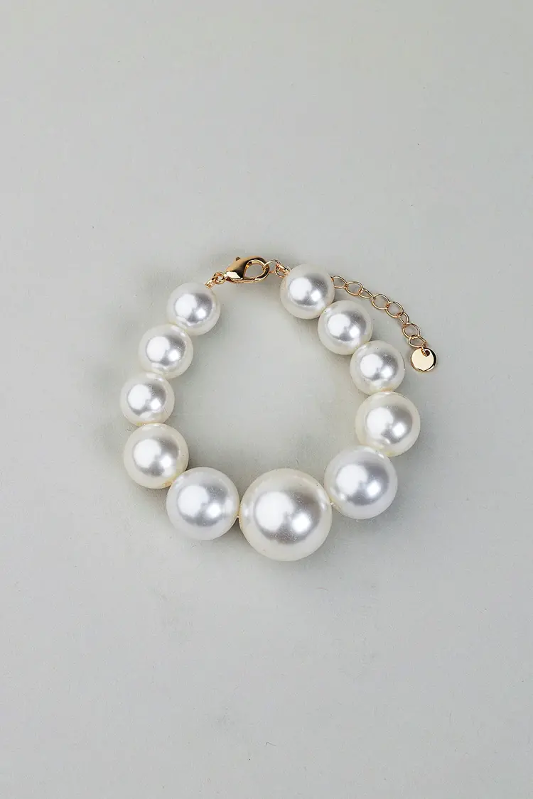 Bow19 Bead Pearl Bracelet