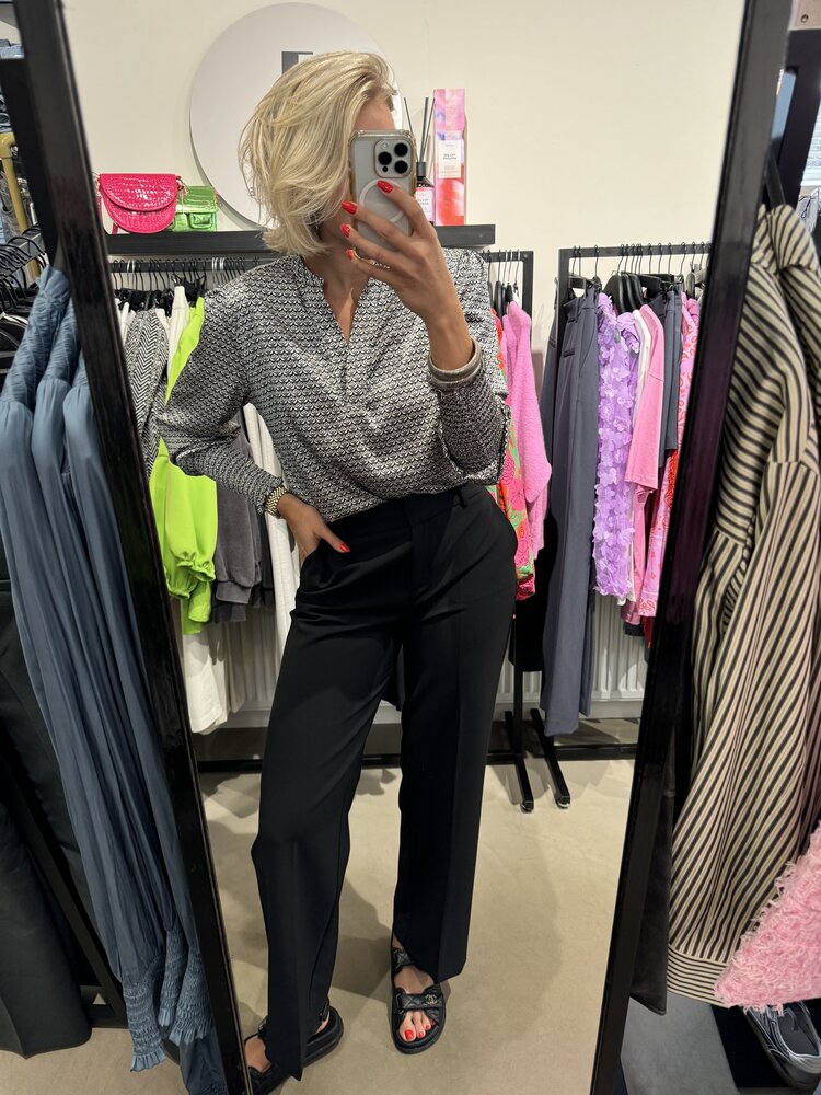 Selected Femme Rita MW Wide Pant FD Noos Black