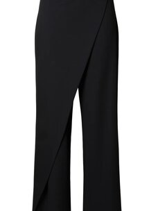 Selected Femme Hedi MW Wide Pant Black Melange