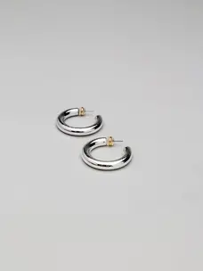 Bow19 Samantha Silver Hoops S