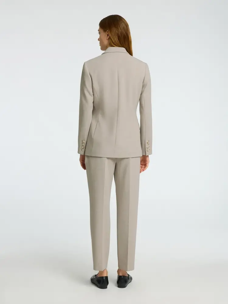 Selected Femme Rita LS Relaxed Blazer Mel Noos Island Fossil Melange