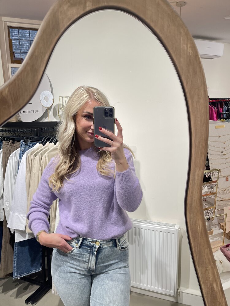 Just be Jolie Lucy Alpaca Sweater Lila