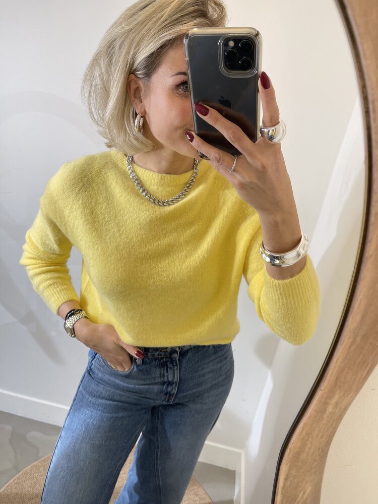 Just be Jolie Lucy Alpaca Sweater Yellow