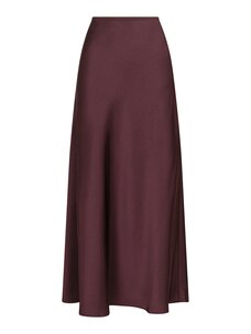 Neo Noir Vicky Heavy Sateen Skirt Burgundy