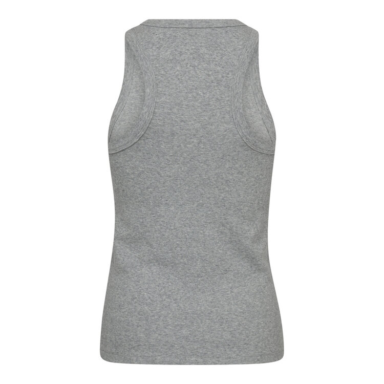 Co'Couture SaharaCC Embroidery Tank Top Light Grey