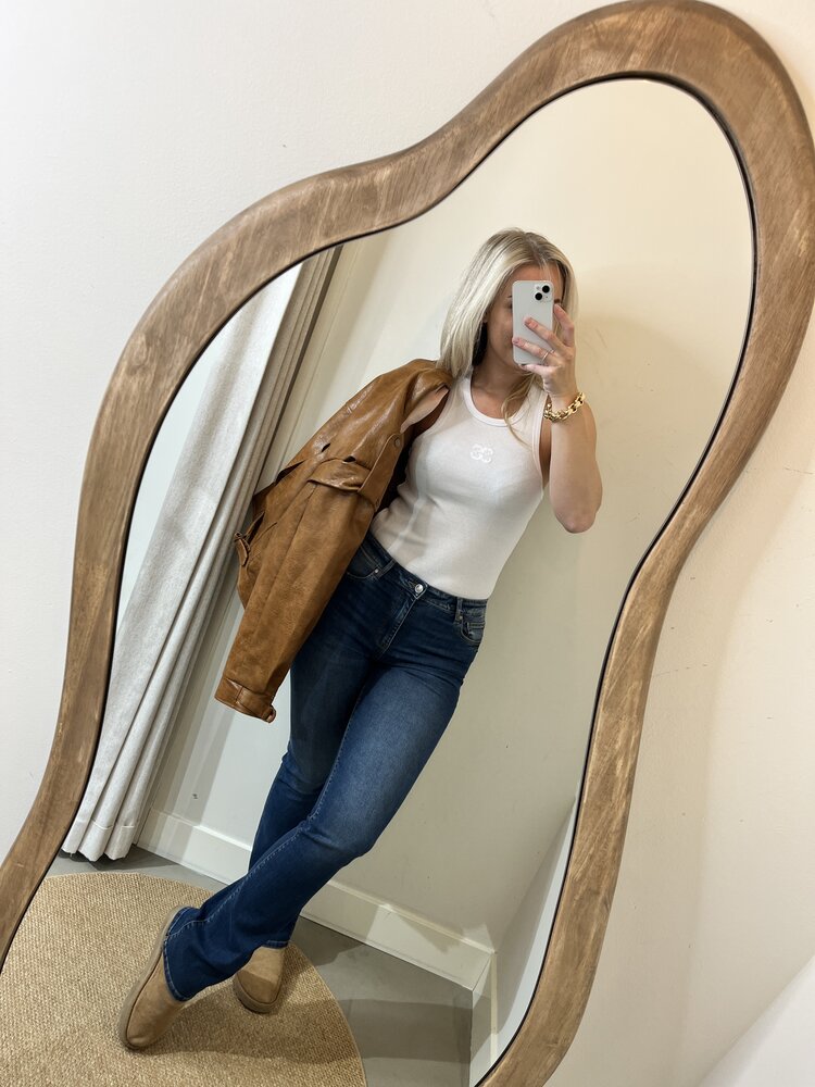 Co'Couture SaharaCC Embroidery Tank Top White