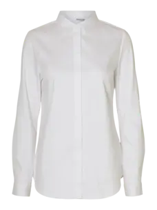 Selected Femme Romie LS Fitted Shirt NOOS Bright White