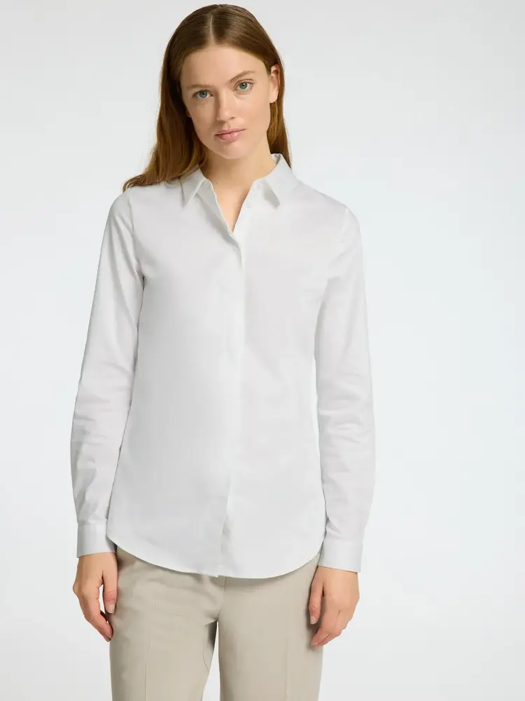 Selected Femme Romie LS Fitted Shirt NOOS Bright White