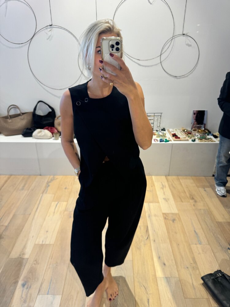 Co'Couture VolaCC Barrel Pleat Pant Black