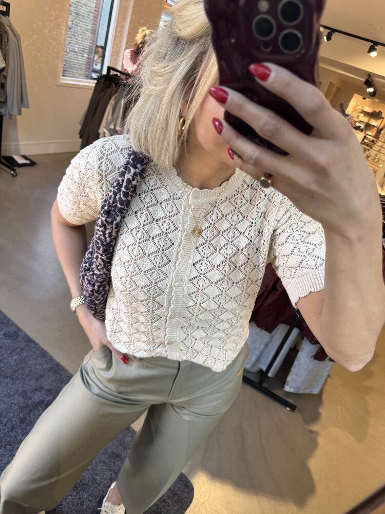 Selected Femme Dora Merla MW Barrel Pant Vetiver