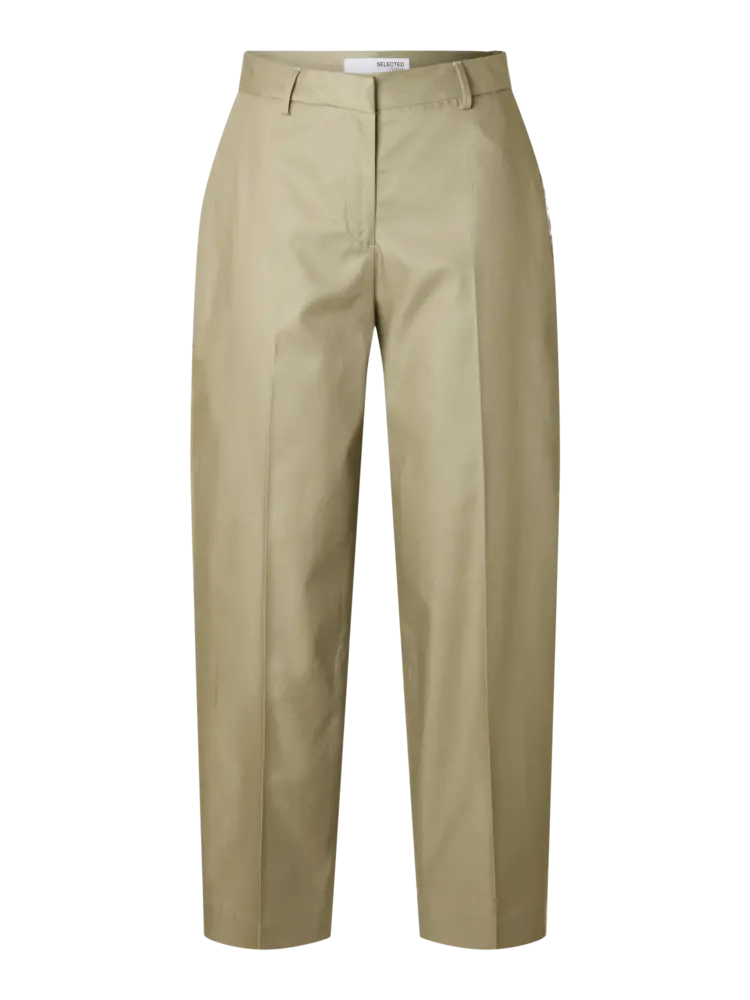 Selected Femme Dora Merla MW Barrel Pant Vetiver