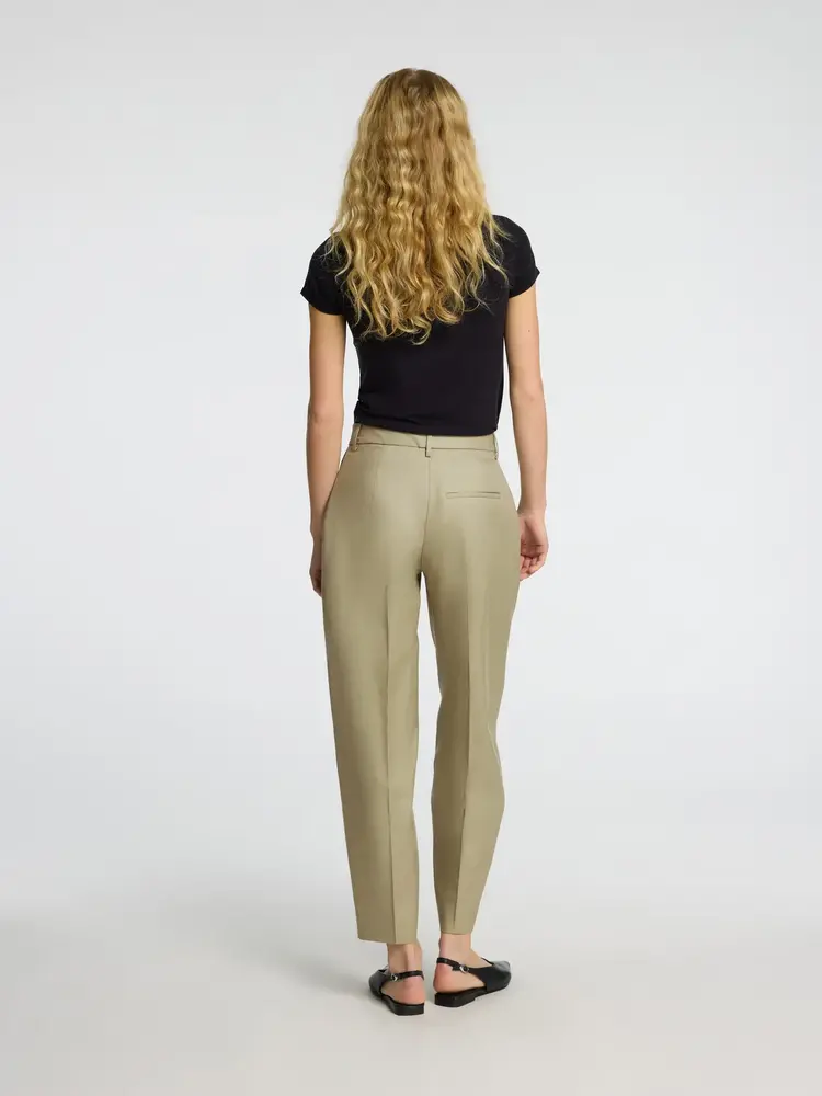 Selected Femme Dora Merla MW Barrel Pant Vetiver