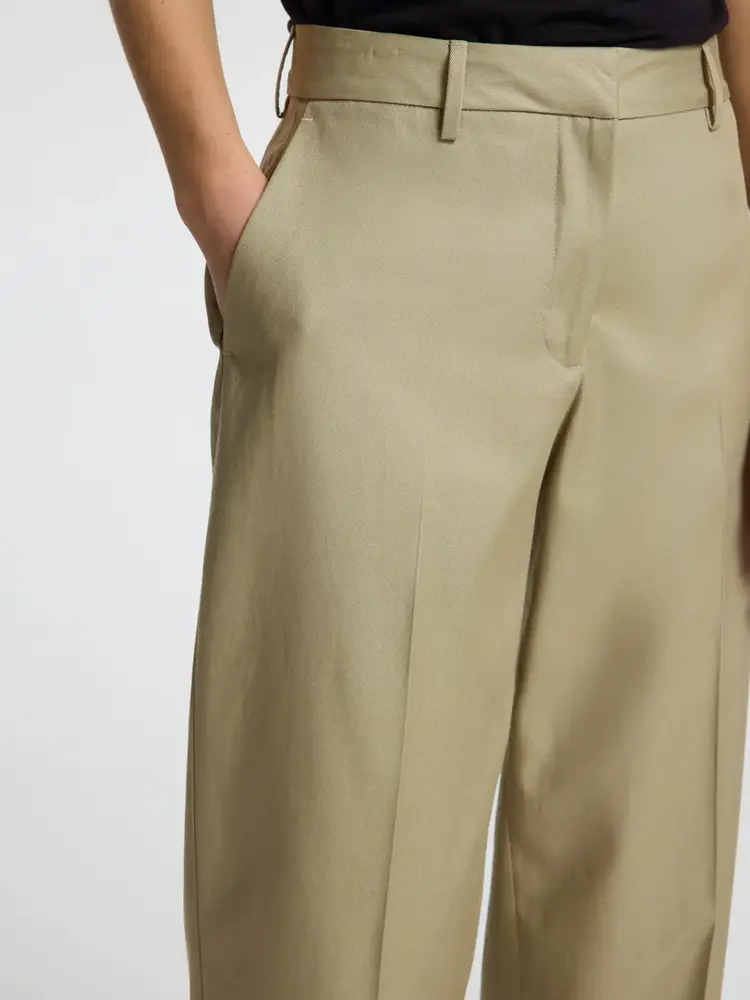 Selected Femme Dora Merla MW Barrel Pant Vetiver
