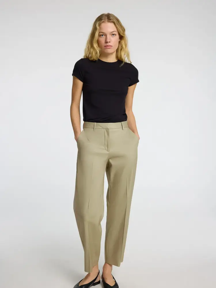 Selected Femme Dora Merla MW Barrel Pant Vetiver