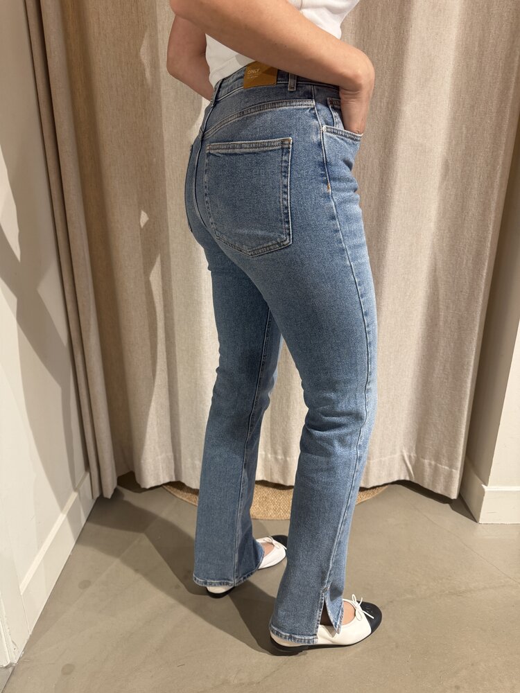 Just be Jolie Billie High Waist Straight Slit Denim