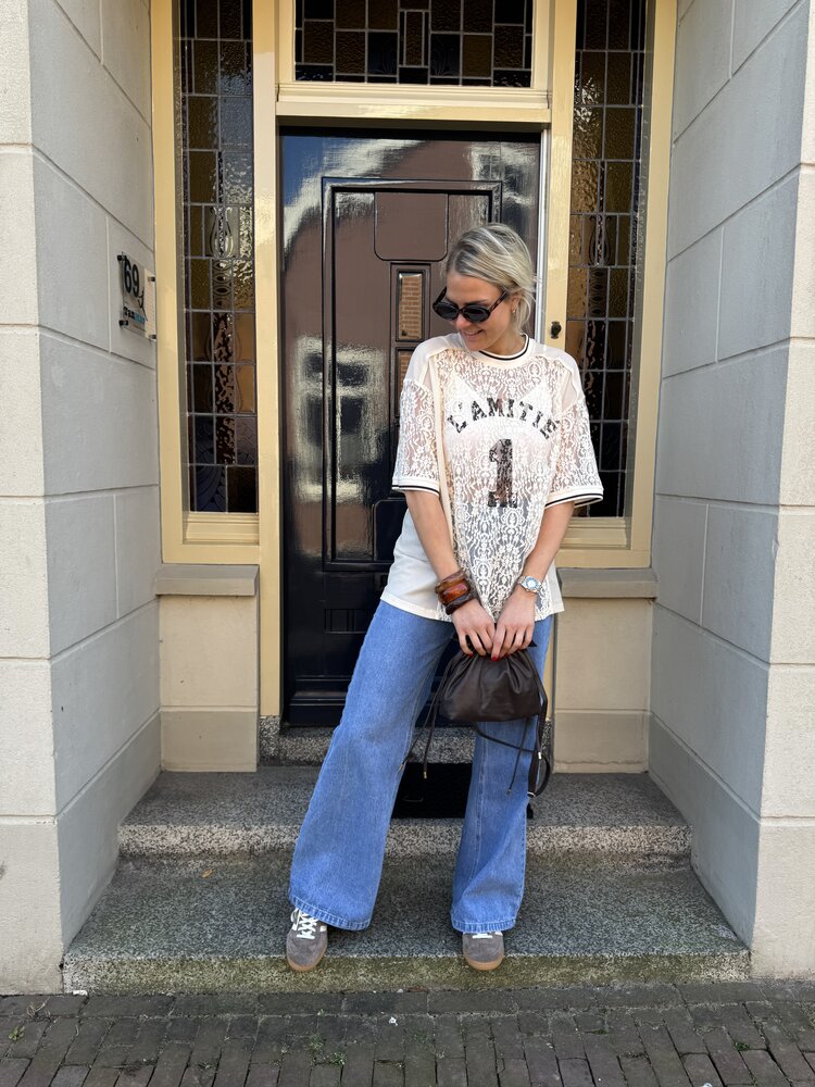 Selected Femme IsoldeMD Solid Pants Distressed Blue