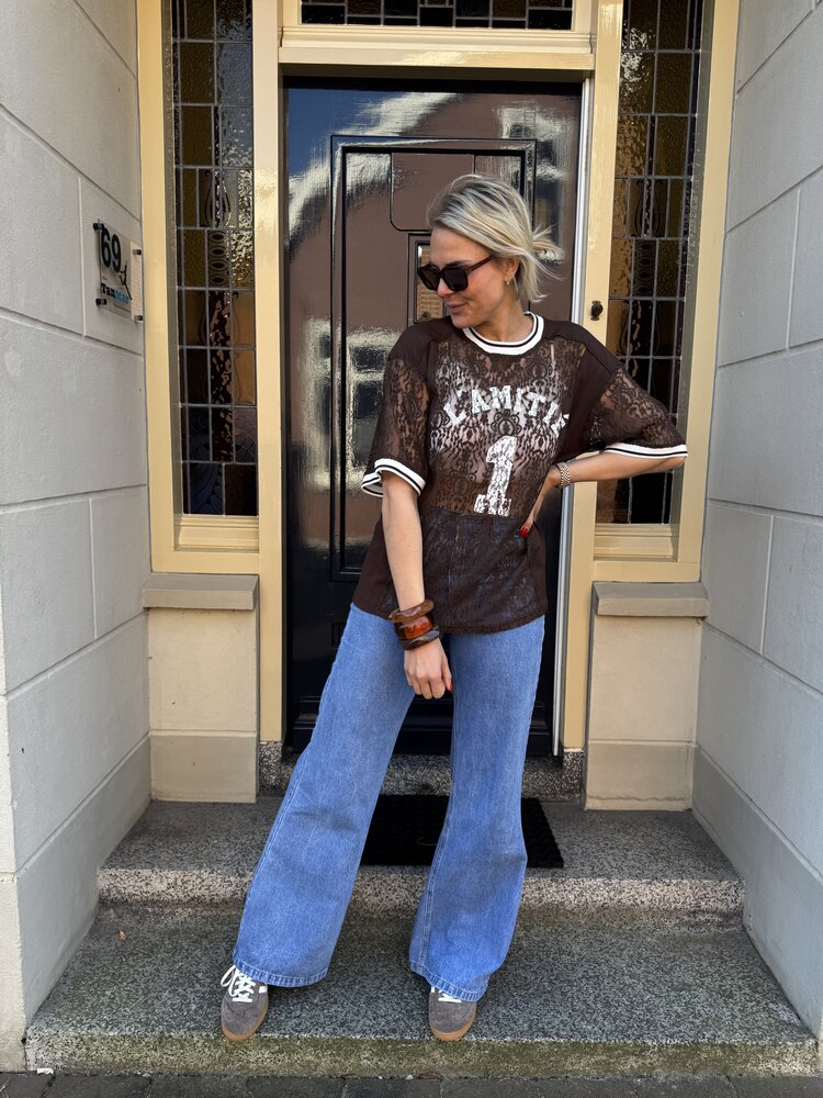 Selected Femme IsoldeMD Solid Pants Distressed Blue