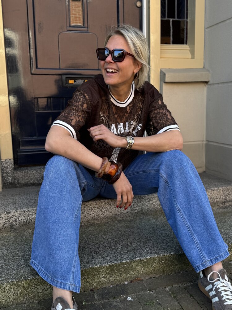 Selected Femme IsoldeMD Solid Pants Distressed Blue