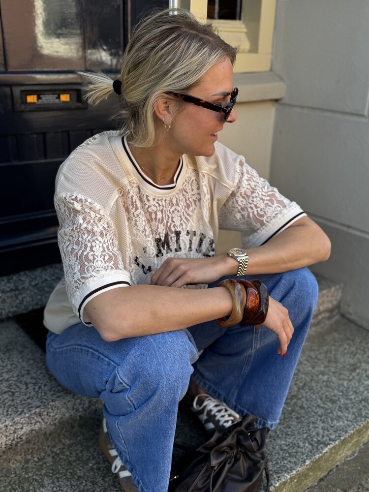 Selected Femme IsoldeMD Solid Pants Distressed Blue