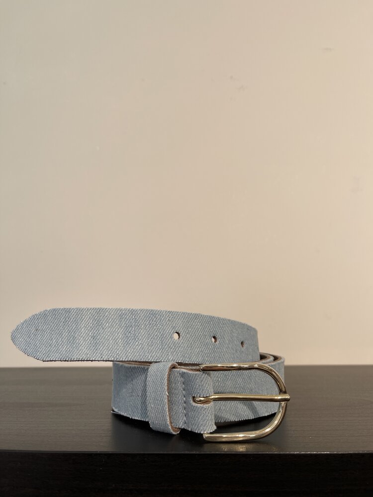 Elvy Jeans Belt Women Lightblue Gold 30495