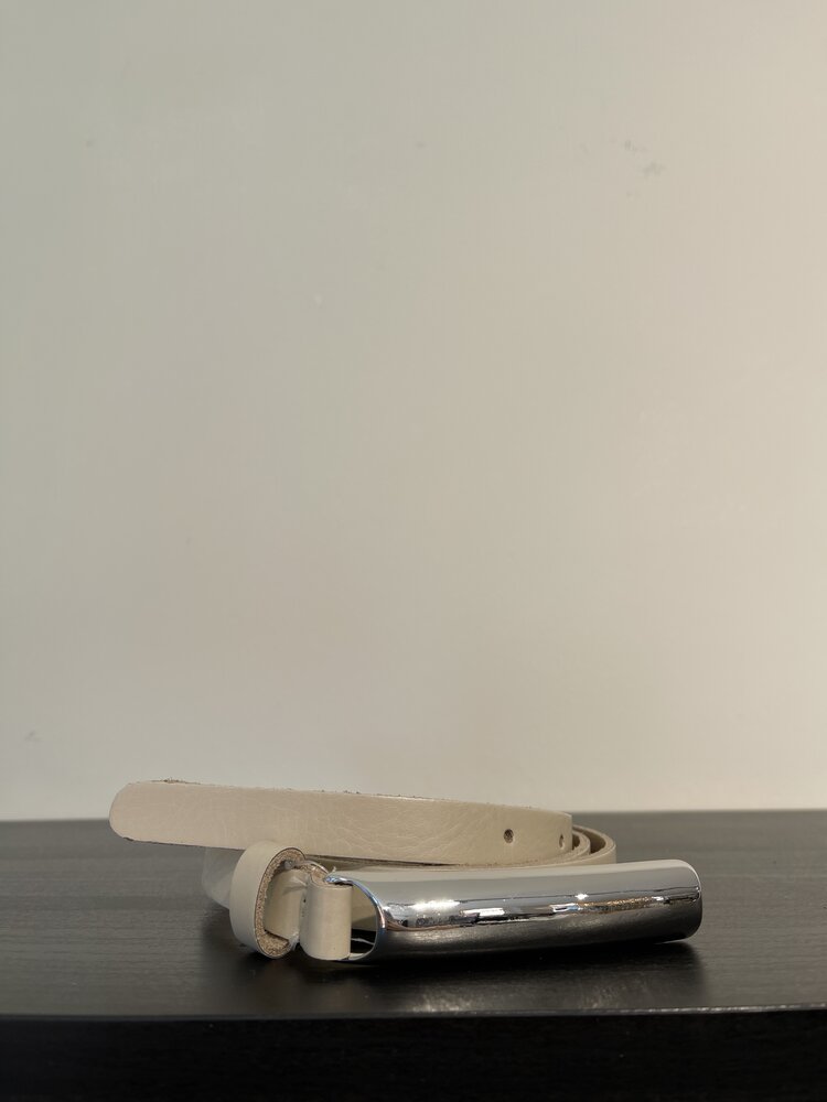 Elvy Minnesota Belt Women Ecru Silver 15440